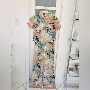 stars above pajama set.  Mixed sizing. Top is a medium bottoms are large.